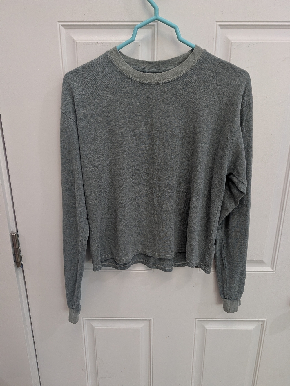 Jungmaven Heather Green Crewneck Hemp And Merino Wool Long Sleeve
